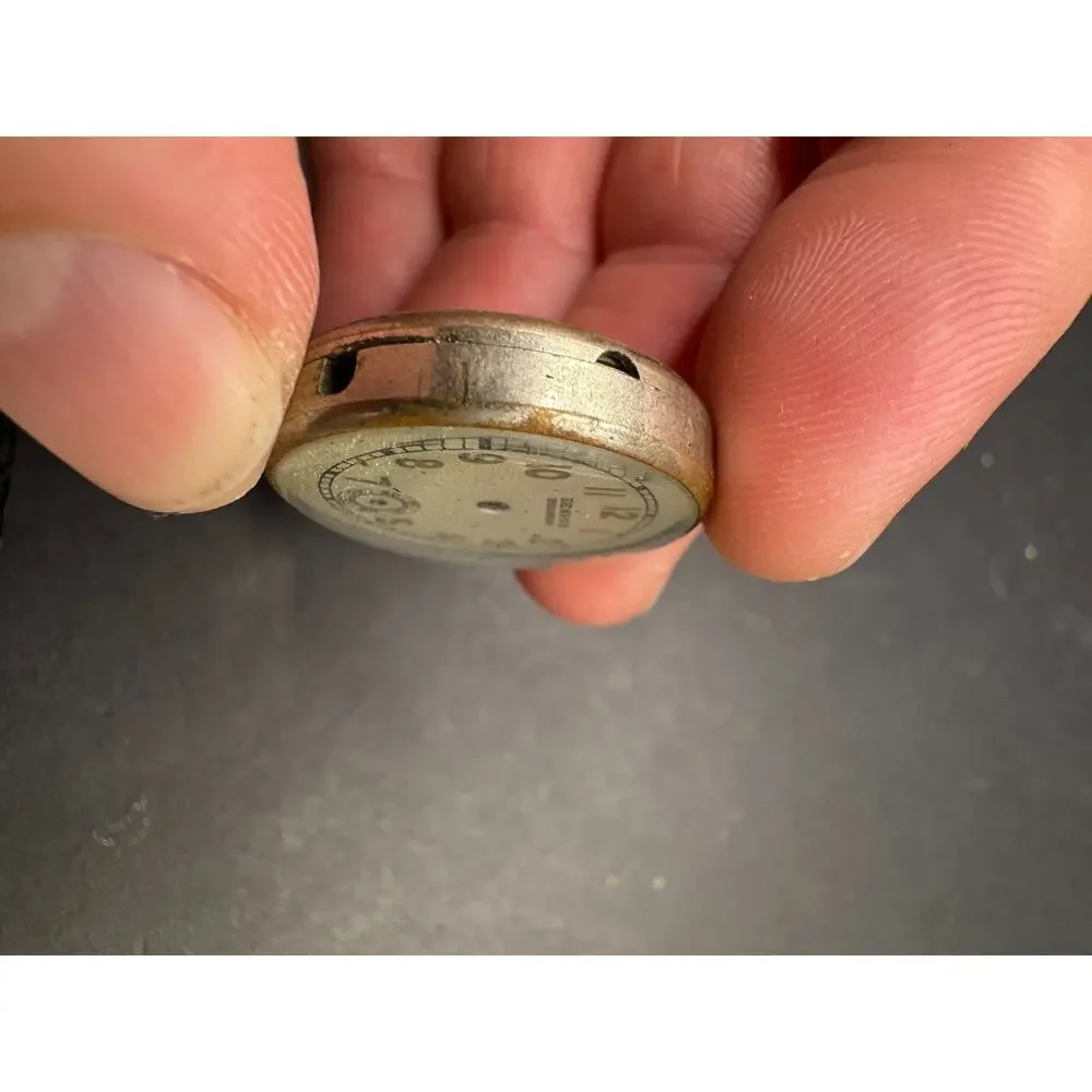 Benrus Shockproof Movement Watch Dial Front & Back For Parts/Repair 25.4mm